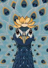 Pfau «Pavarotti» Postkarte
